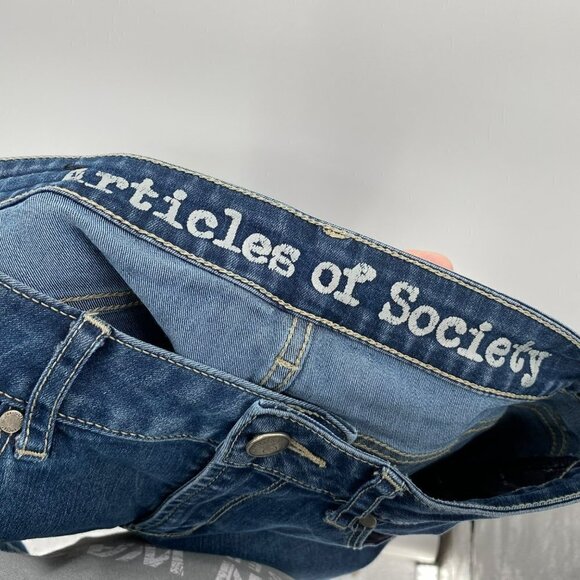 Articles of Society Skinny Stretch Jeans Blue Women's Size 27 - Picture 8 of 8